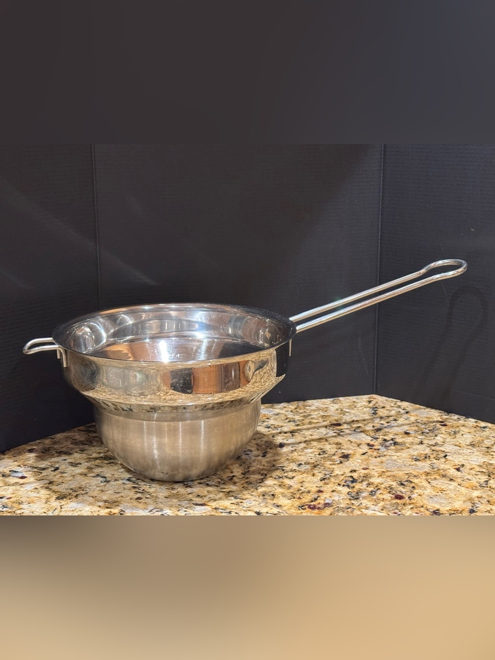 Stainless Steel Double Boiler Insert - Silver- 8.5” top diameter : clean